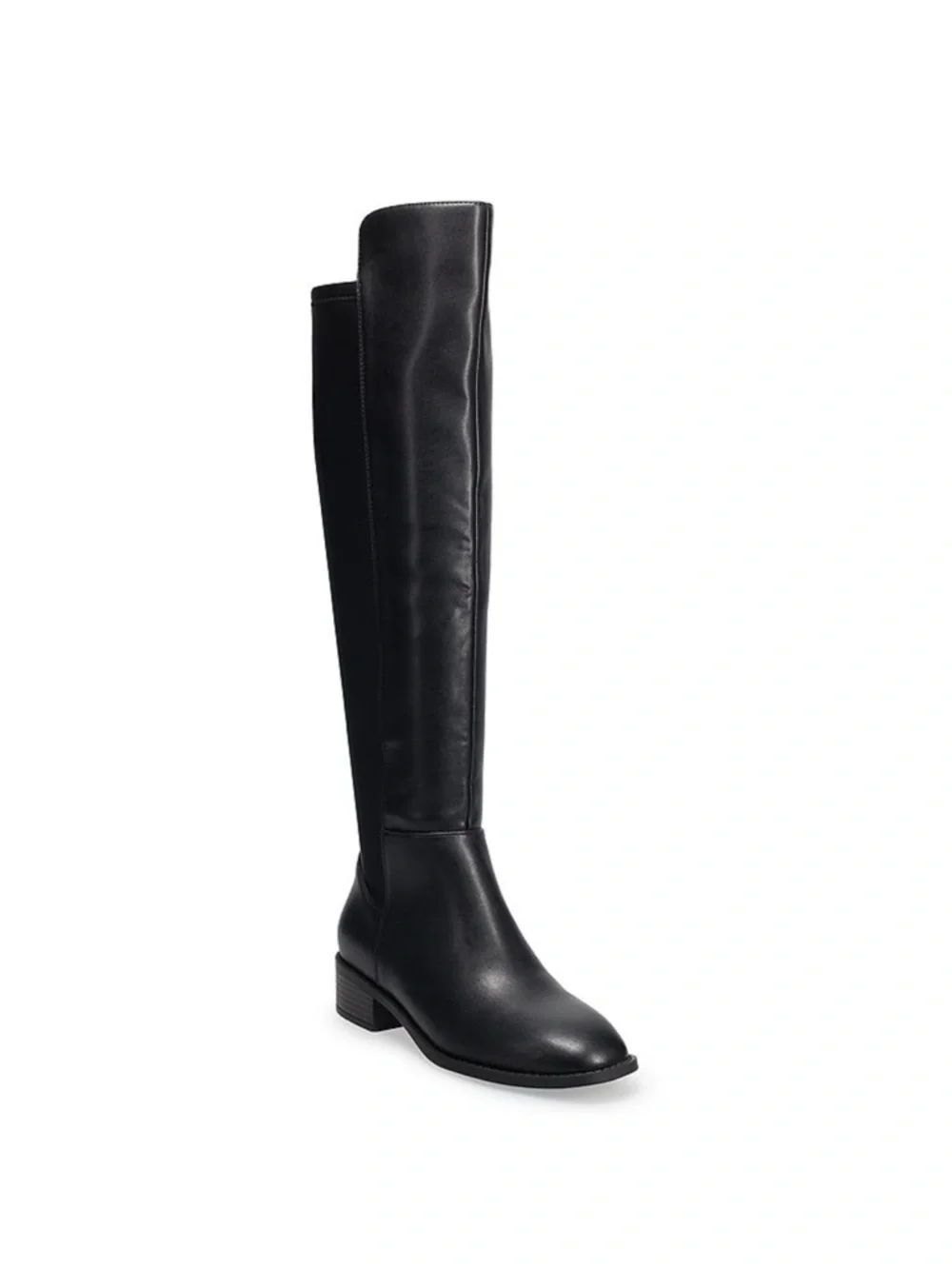 SO Women's Black Tall Boots Size 8 Medium Over-the-Knee Stretch Back